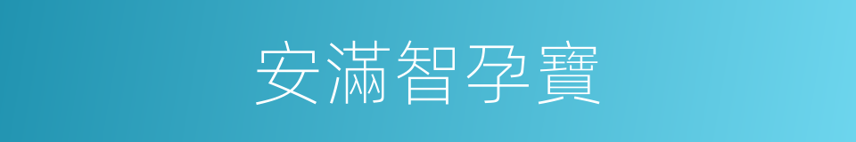 安滿智孕寶的同義詞