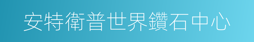 安特衛普世界鑽石中心的同義詞