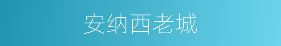 安纳西老城的同义词