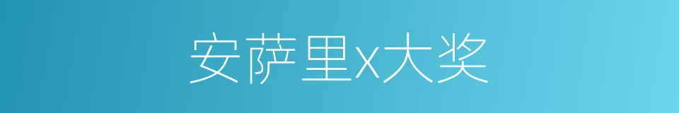 安萨里x大奖的同义词