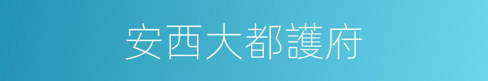 安西大都護府的同義詞