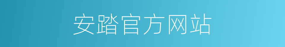 安踏官方网站的同义词