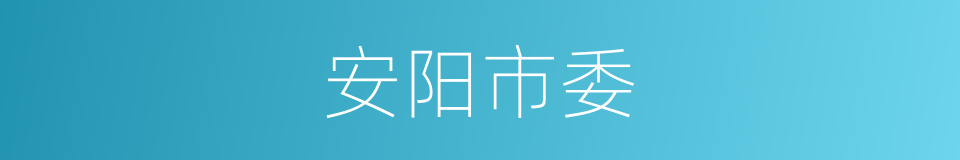 安阳市委的同义词