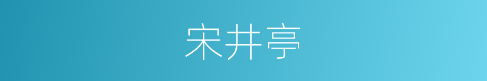 宋井亭的同义词