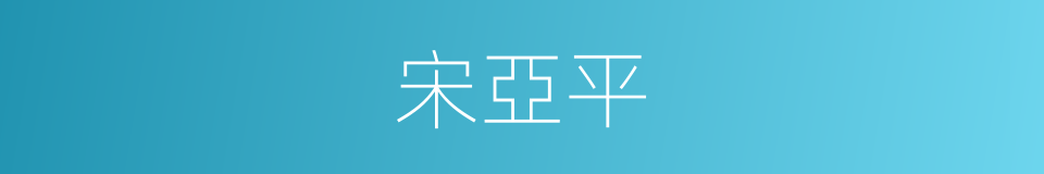 宋亞平的同義詞