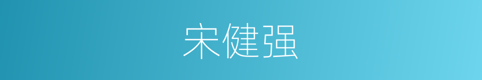 宋健强的同义词