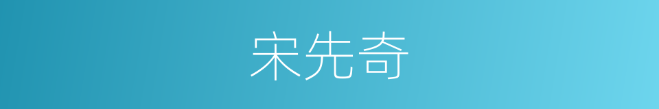 宋先奇的同义词