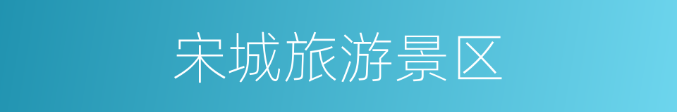 宋城旅游景区的同义词