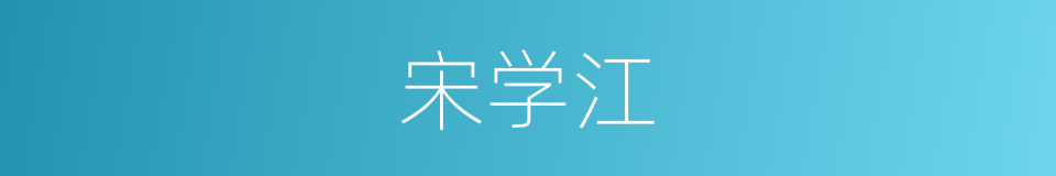 宋学江的同义词