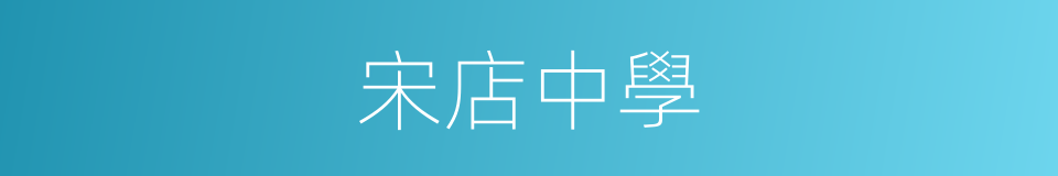 宋店中學的同義詞