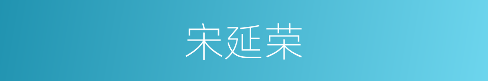 宋延荣的同义词