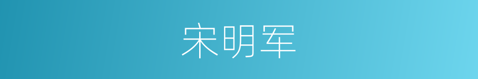 宋明军的同义词