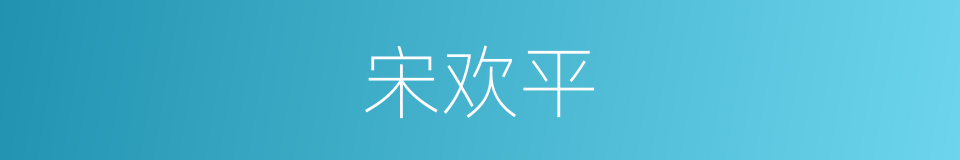 宋欢平的同义词