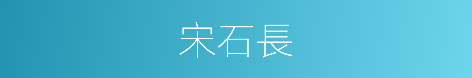 宋石長的同義詞