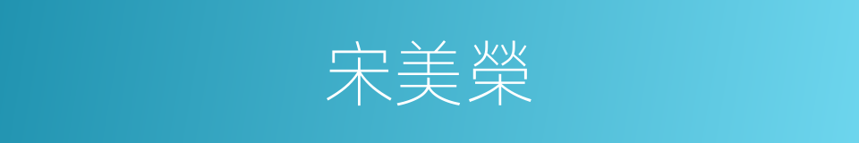 宋美榮的同義詞