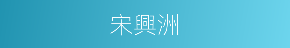 宋興洲的同義詞