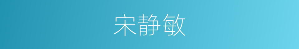 宋静敏的同义词