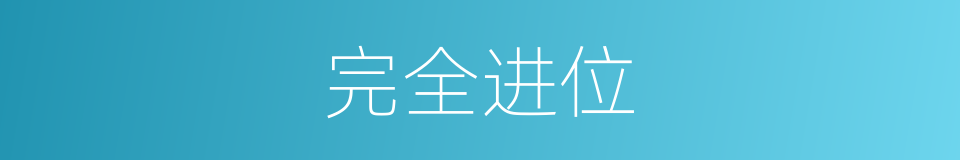 完全进位的同义词