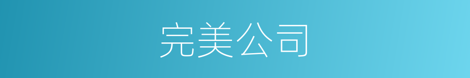 完美公司的同义词