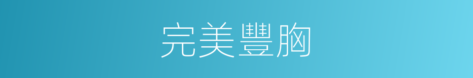 完美豐胸的同義詞