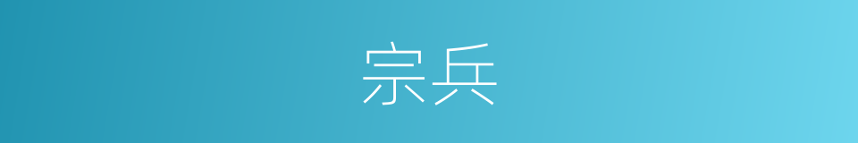 宗兵的意思