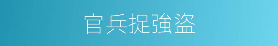 官兵捉強盜的同義詞