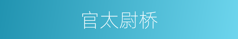 官太尉桥的同义词