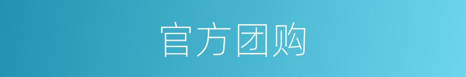 官方团购的同义词