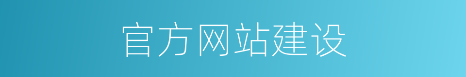 官方网站建设的同义词