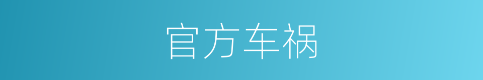 官方车祸的同义词