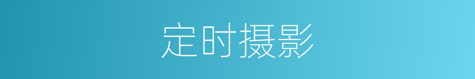 定时摄影的同义词