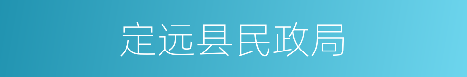 定远县民政局的同义词