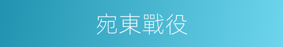 宛東戰役的同義詞