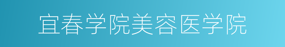 宜春学院美容医学院的同义词