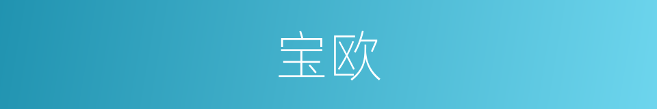 宝欧的同义词