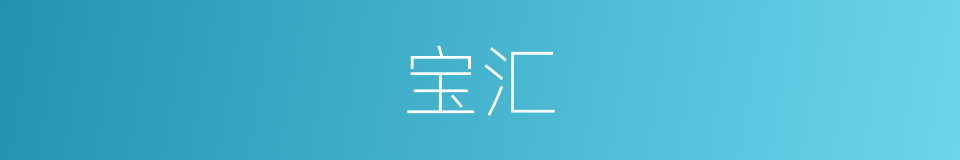 宝汇的同义词