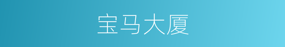 宝马大厦的同义词