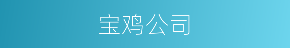 宝鸡公司的同义词