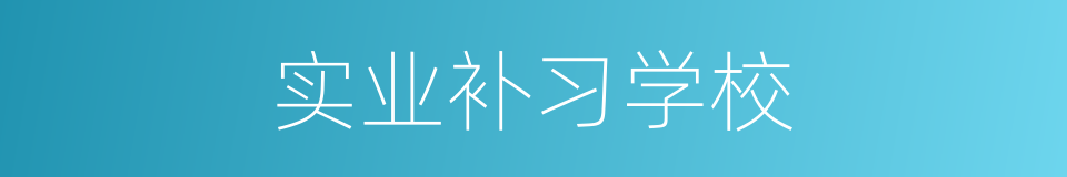 实业补习学校的同义词