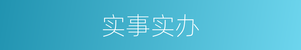 实事实办的同义词