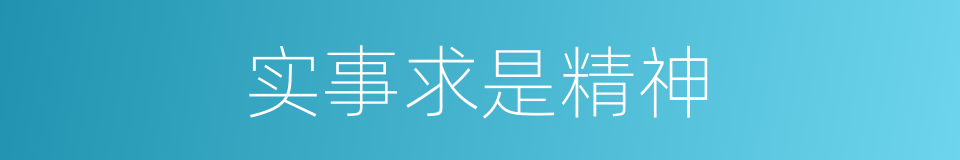 实事求是精神的同义词
