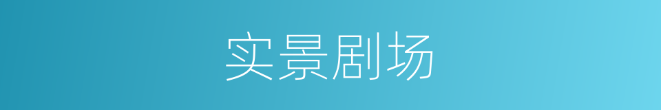 实景剧场的同义词