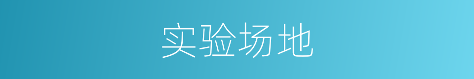 实验场地的同义词