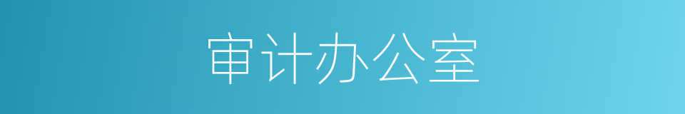 审计办公室的同义词