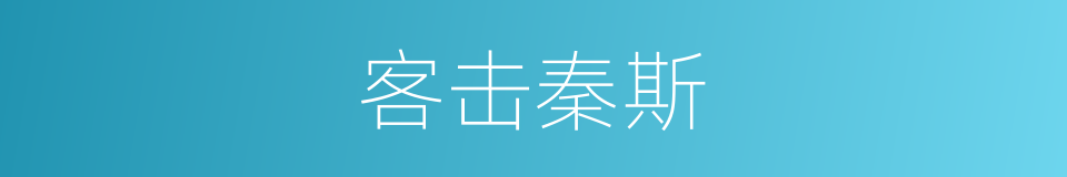 客击秦斯的同义词