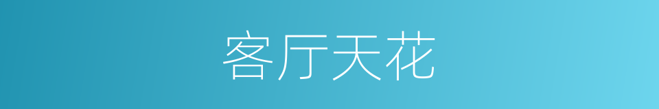 客厅天花的同义词