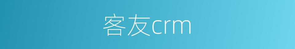 客友crm的同义词