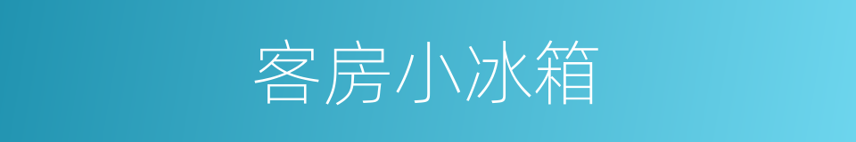 客房小冰箱的同义词