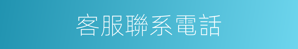 客服聯系電話的同義詞