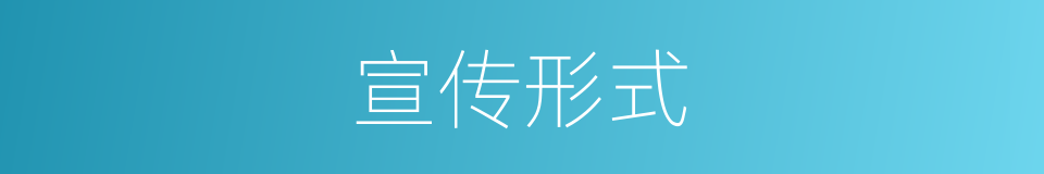 宣传形式的同义词
